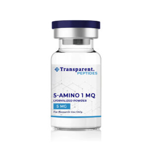 peptide serum 5-amino-1mq bottle close-up