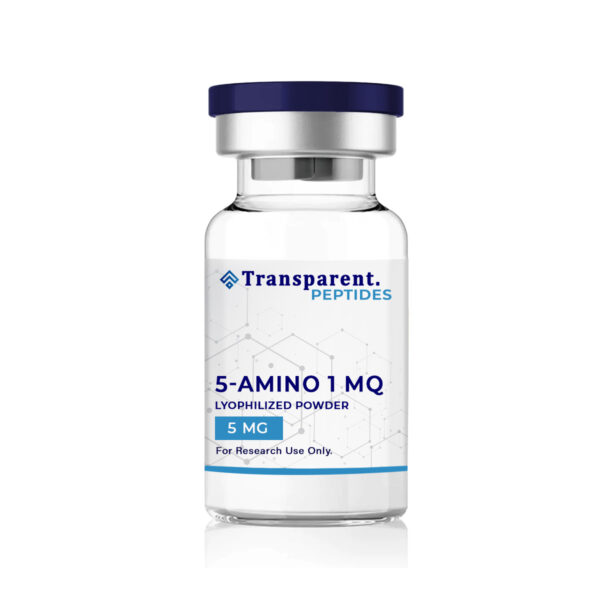 peptide serum 5-amino-1mq bottle close-up