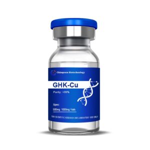 Peptide serum GHK-Cu blue copper complex in dropper bottle