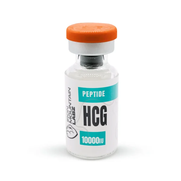 peptide serum HCG bottle with skincare setup