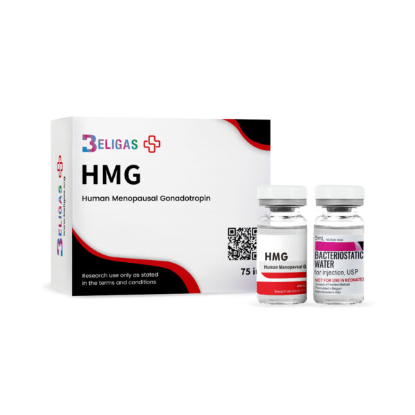 applying peptide serum HMG on face