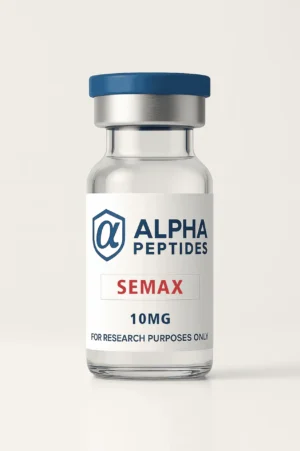 Peptide serum Semax nasal spray vial and dropper on a clean surface — cognitive enhancement peptide protocol guide