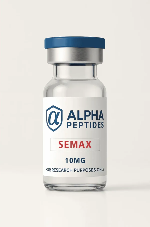 Peptide serum Semax nasal spray vial and dropper on a clean surface — cognitive enhancement peptide protocol guide