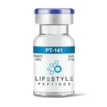 peptide serum PT-141 vial and medical setup