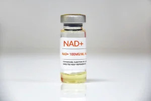 Close-up of peptide serum NAD+
